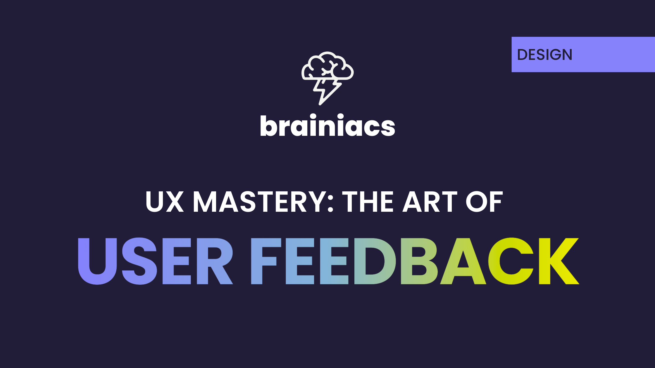 the art of user feedback