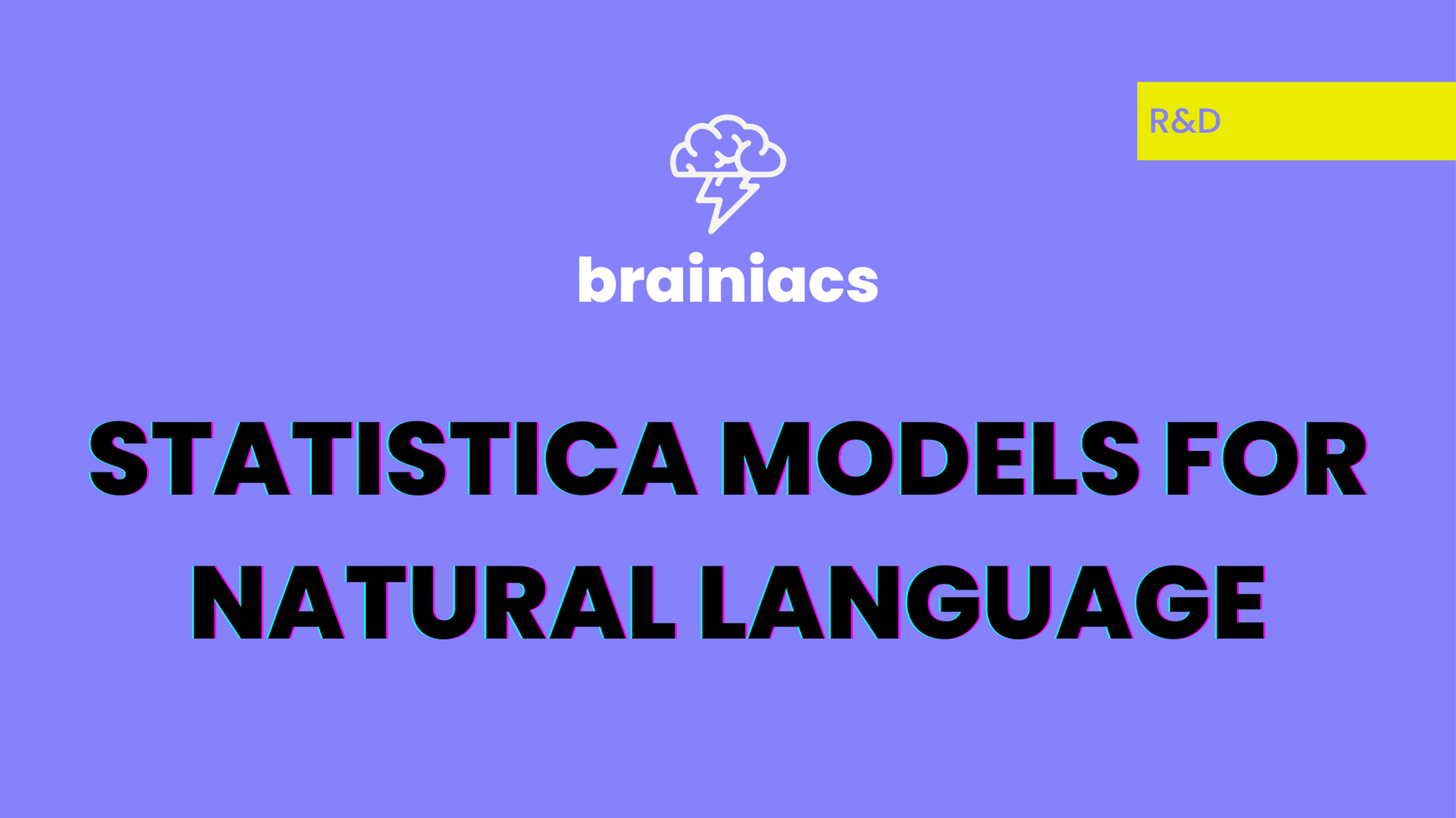 Statistical Models Natural Language Processing