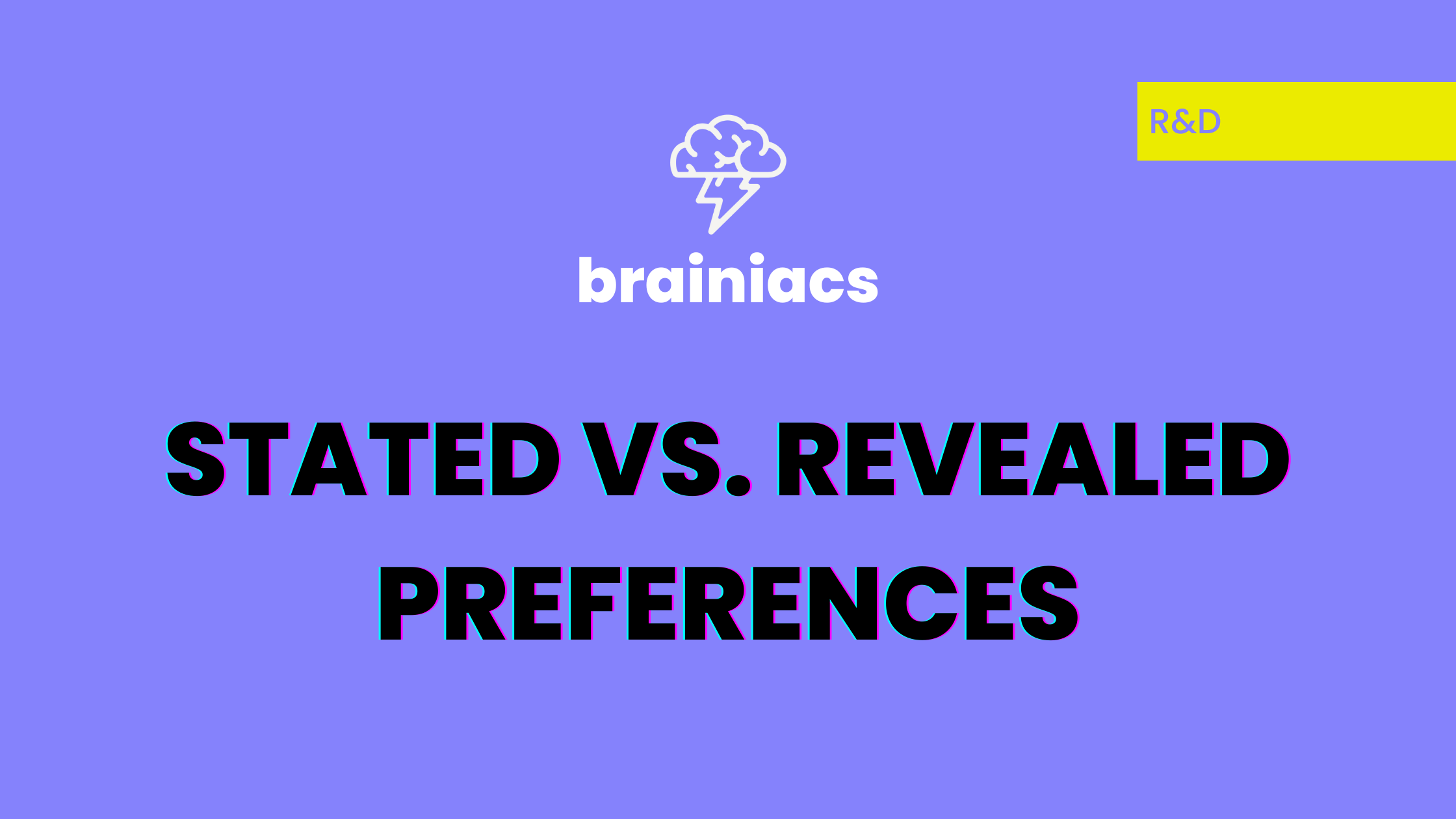 Stated vs revealed preferences